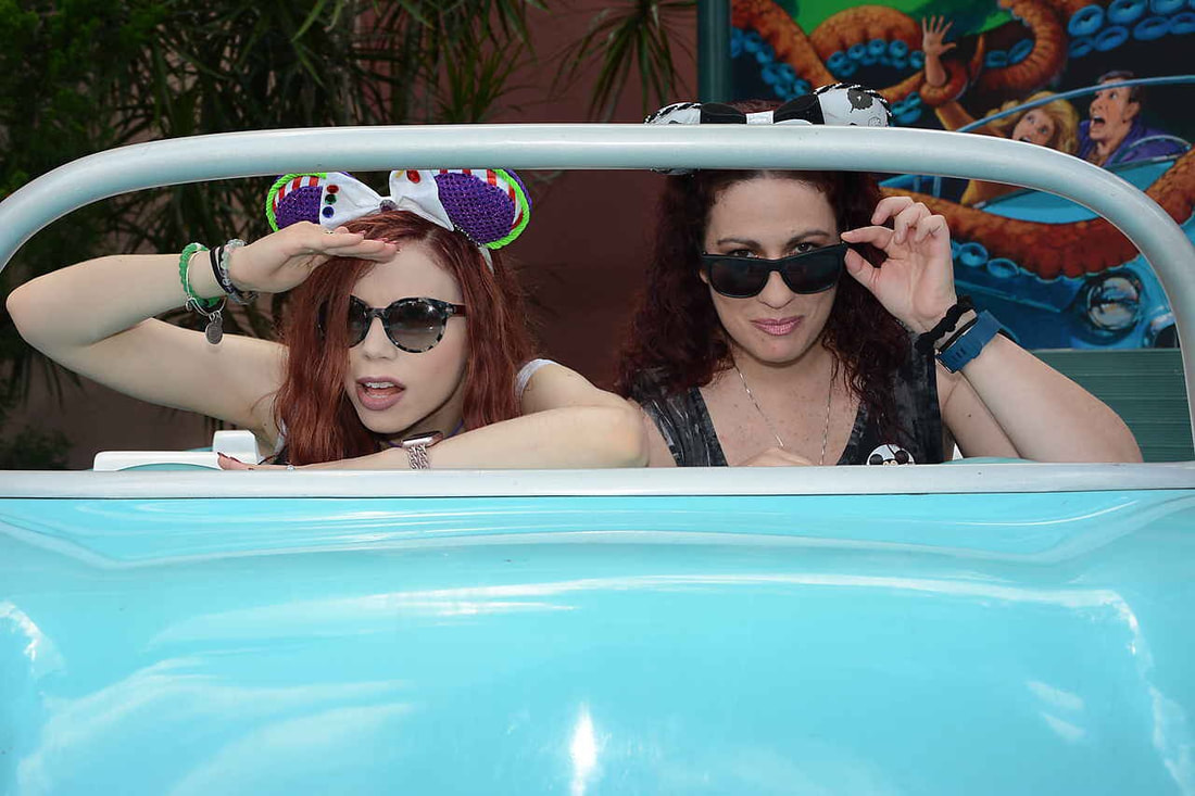 Ludella and friend at Disney